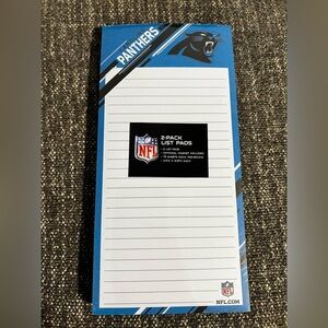 NWT Carolina Panthers 2 Pack List Pads